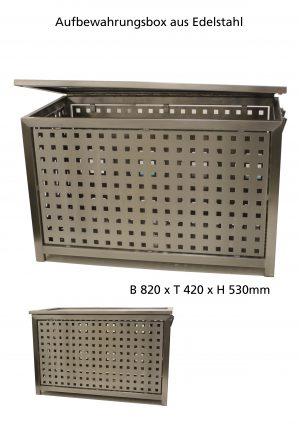 Aufbewahrungsbox aus Edelstahl