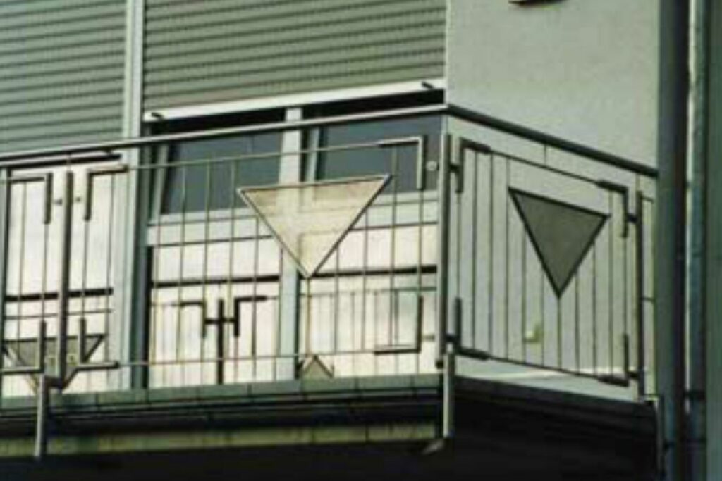 Geländer aus Edelstahl senkrecht gefüllt